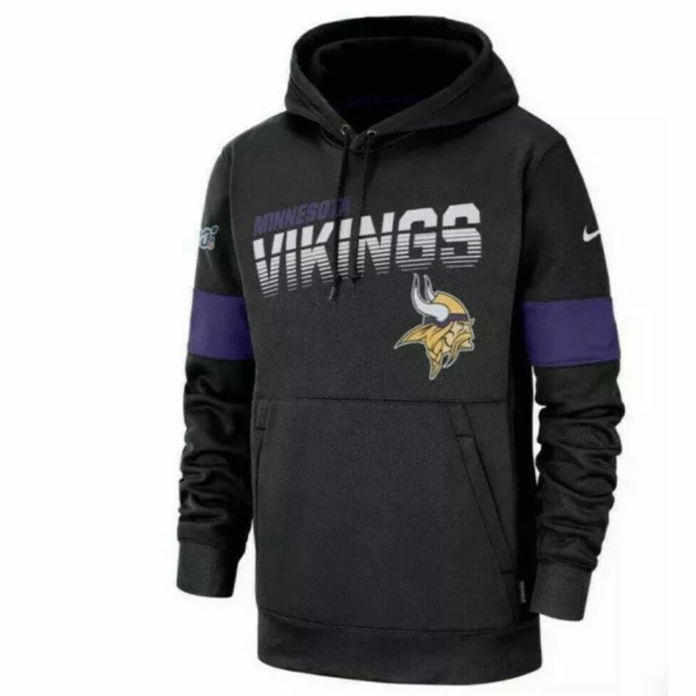 NEW Nike Minnesota Vikings Therma Pullover Hoodie